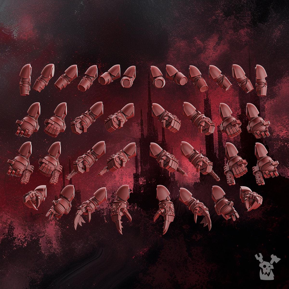 Crimson Wings Destroyers Squad Build Kit by DakkaDakka | 3d Printed Tabletop Wargames Miniature