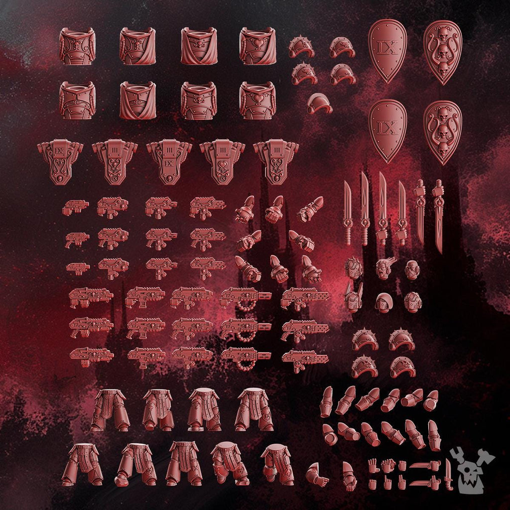 Crimson Wings Tactical Squad Kit by DakkaDakka | 3d Printed Tabletop Wargames Miniature