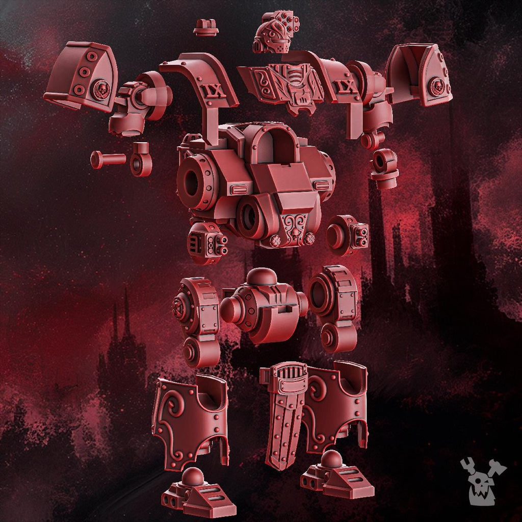 Crimson Wings Heavy Walker by DakkaDakka | 3d Printed Tabletop Wargames Miniature