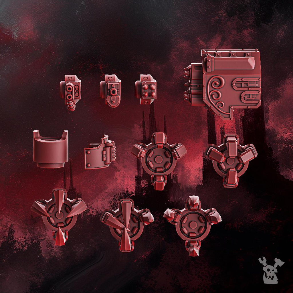 Crimson Wings Heavy Walker by DakkaDakka | 3d Printed Tabletop Wargames Miniature