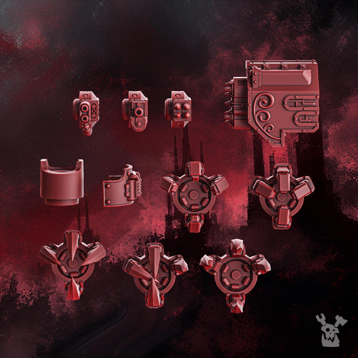 Crimson Wings Heavy Walker by DakkaDakka | 3d Printed Tabletop Wargames Miniature
