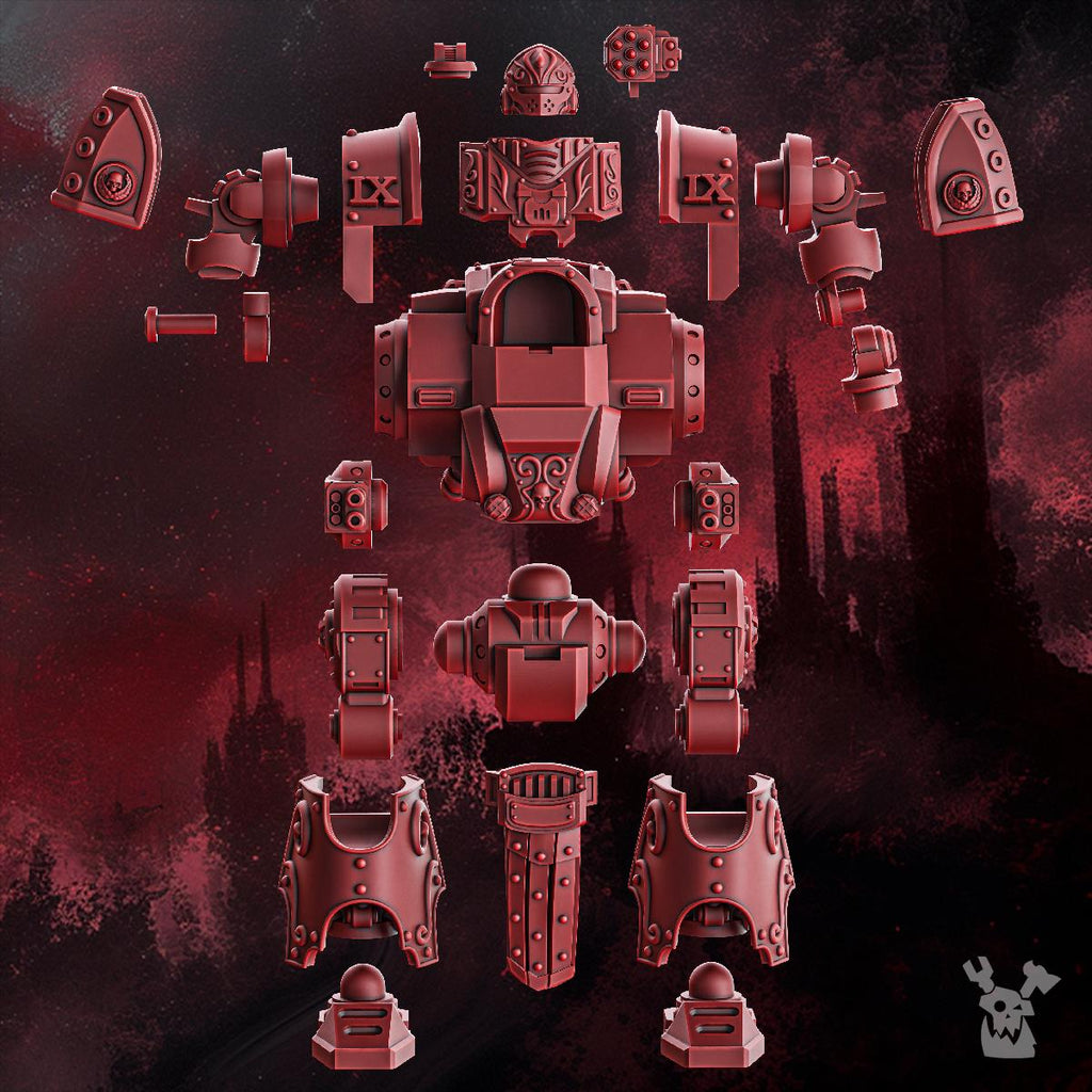 Crimson Wings Heavy Walker by DakkaDakka | 3d Printed Tabletop Wargames Miniature