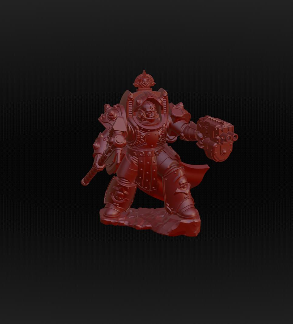 Crimson Wings Curator in Destroyer Armor by DakkaDakka | 3d Printed Tabletop Wargames Miniature