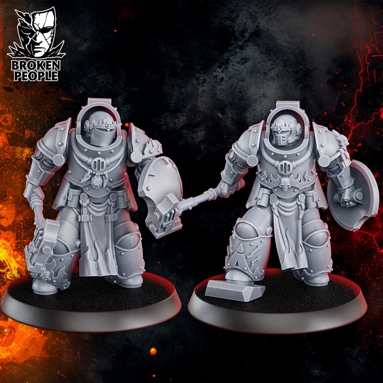 MagmaForged Squad | 3d Printed Tabletop Wargames Miniautres