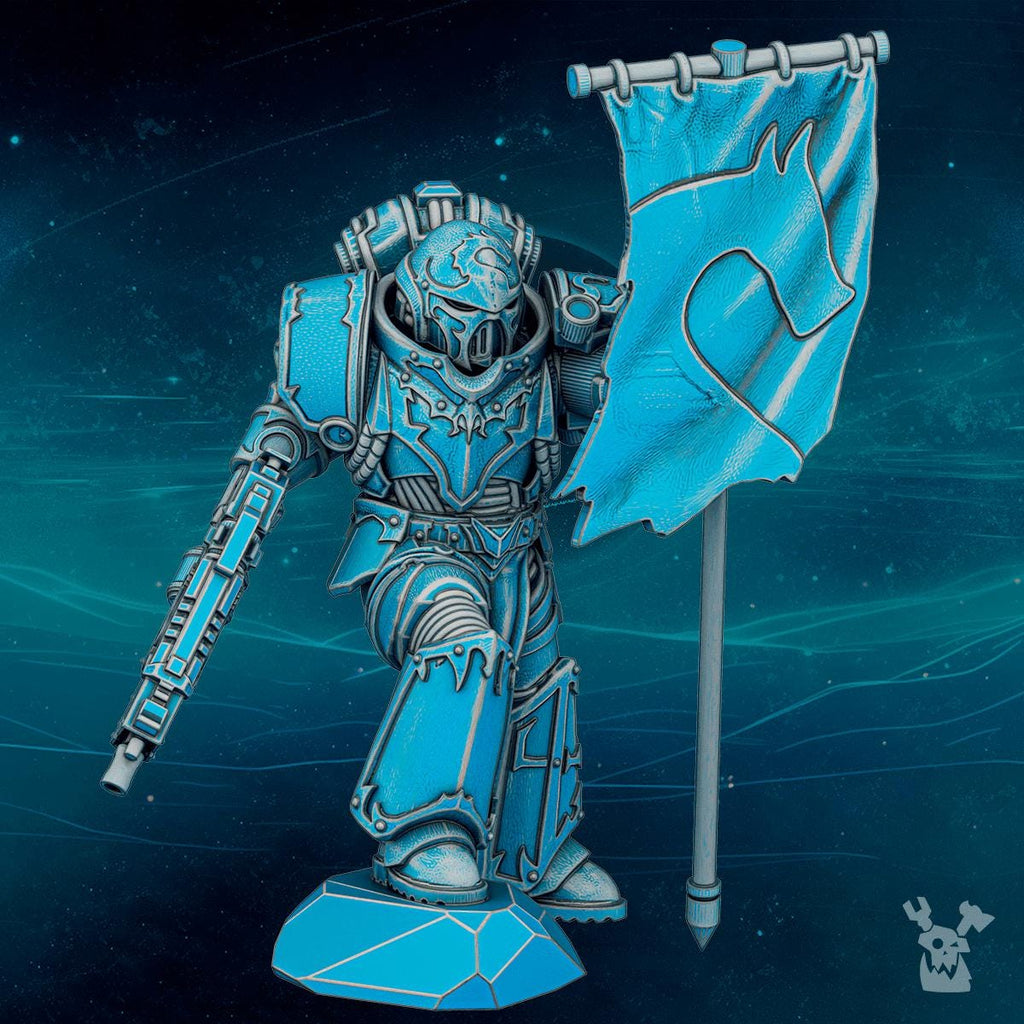 Scylla Banner Guy Bob | DakkaDakka | 3d Printed Tabletop Wargames Miniature