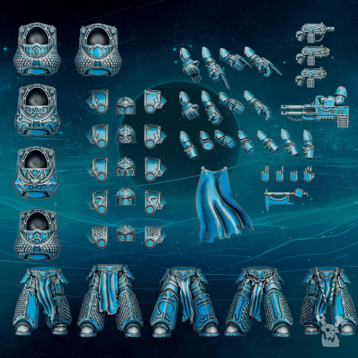 Scylla Destroyers Squad Build Kit | DakkaDakka | 3d Printed Tabletop Wargames Miniature