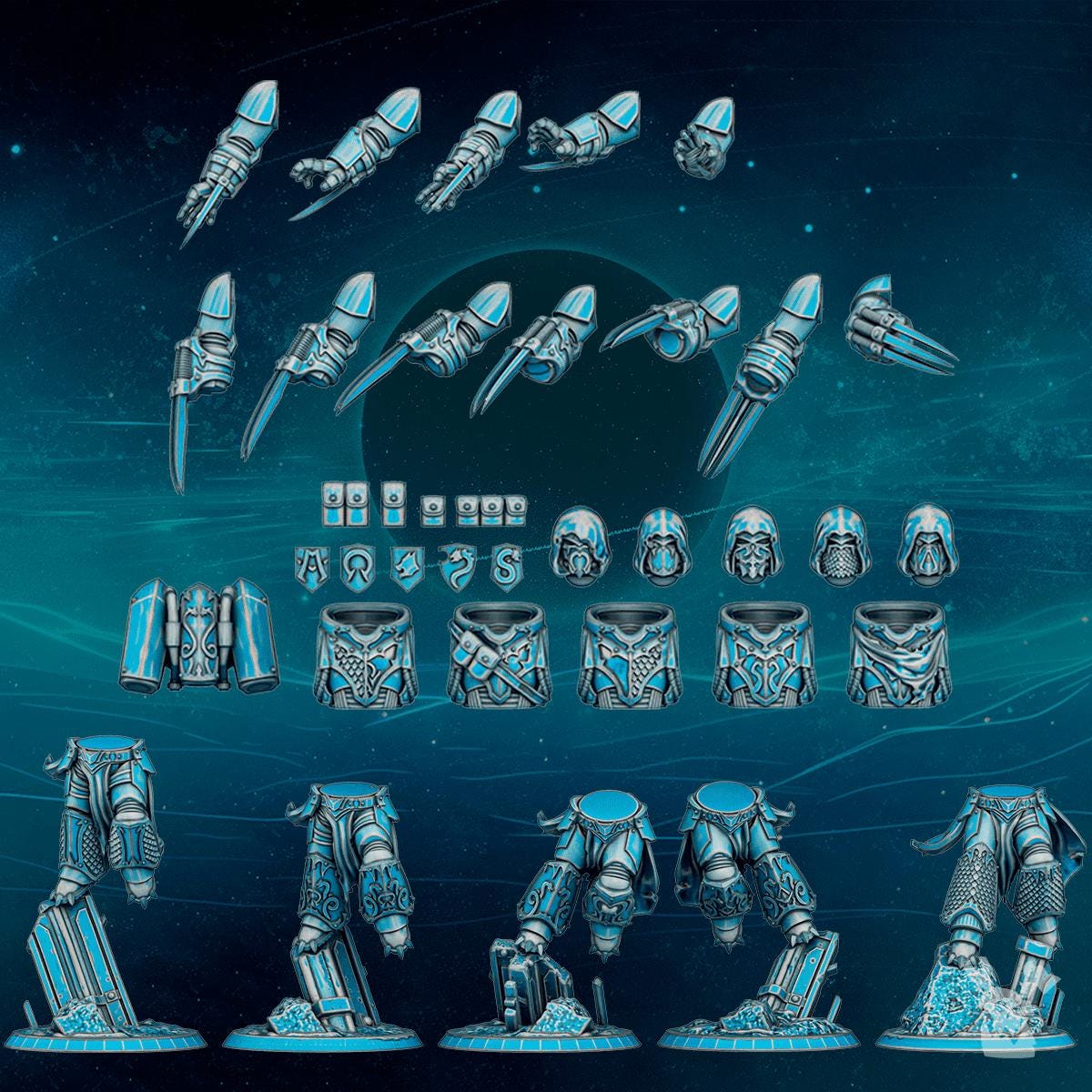 Scylla Assault Brothers Squad | DakkaDakka | 3d Printed Tabletop Wargames Miniature
