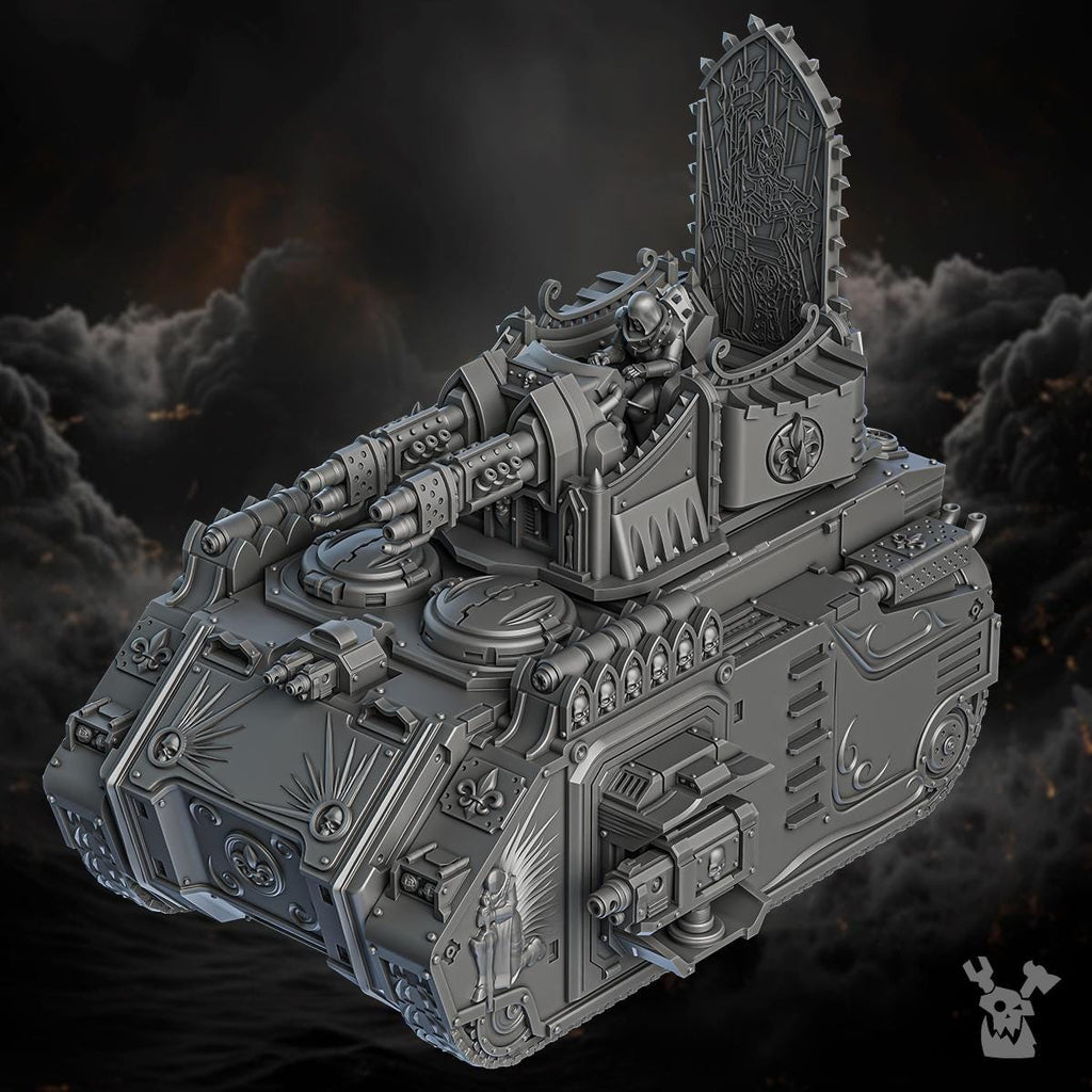 Order of Repentance Flame Tank | DakkaDakka | 3d Printed Blessed Sisters Infernal APC Proxy