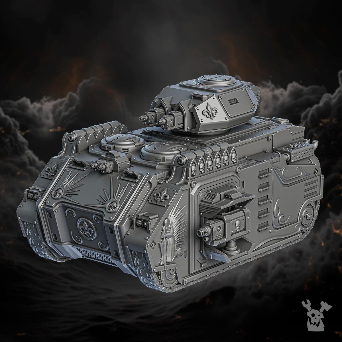 Order of Repentance APC Tank | DakkaDakka | 3d Printed Tabletop Wargames Blessed Sisters Tank Miniature