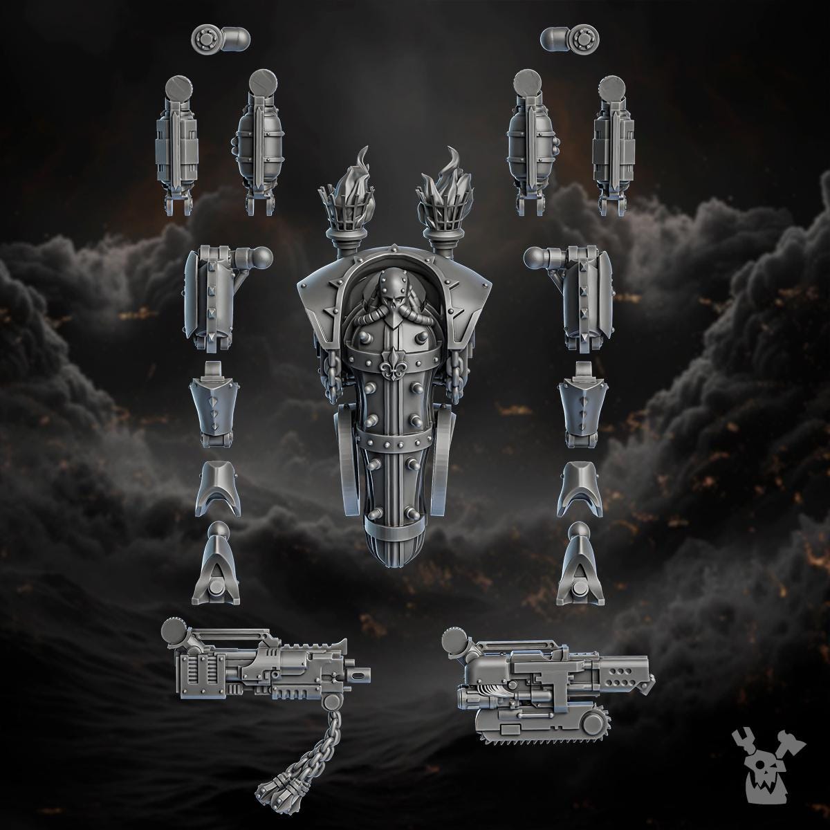 Ironpain Engine | DakkaDakka | 3d Printed Tabletop Wargame Miniature Walker