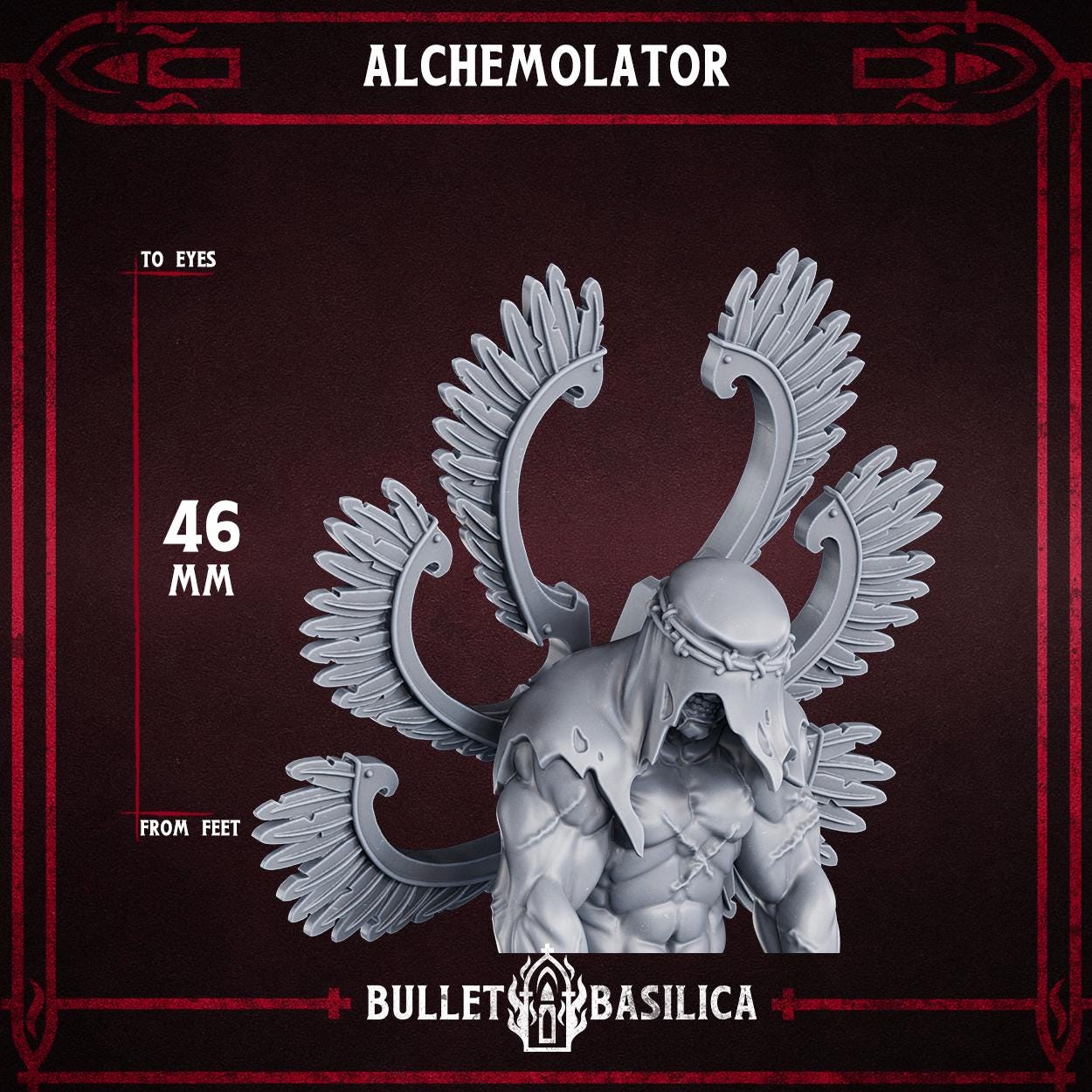 Alchemolator, Crimson Hussars | Bullet Basilica | 3d Printed Tabletop Trench War Miniature