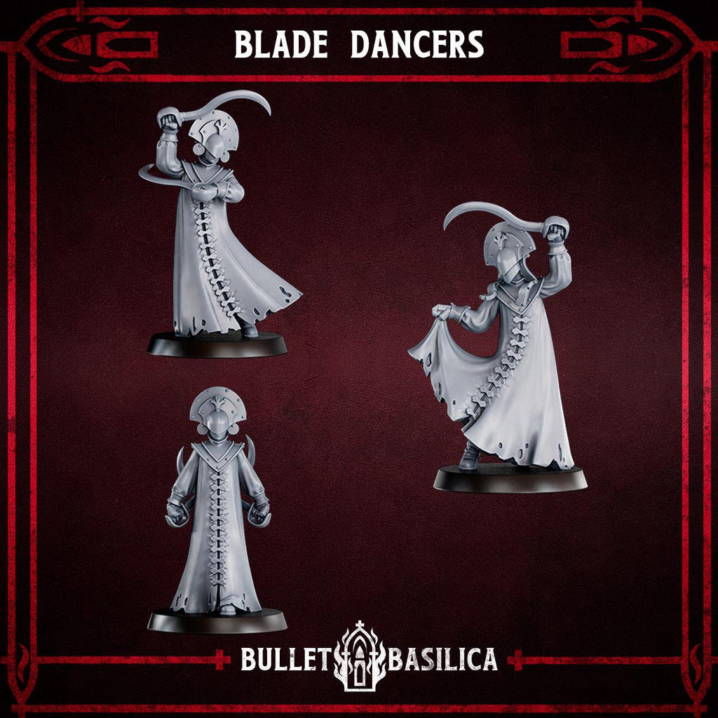 Blade Dancers, Crimson Hussars | Bullet Basilica | 3d Printed Tabletop Trench War Miniature