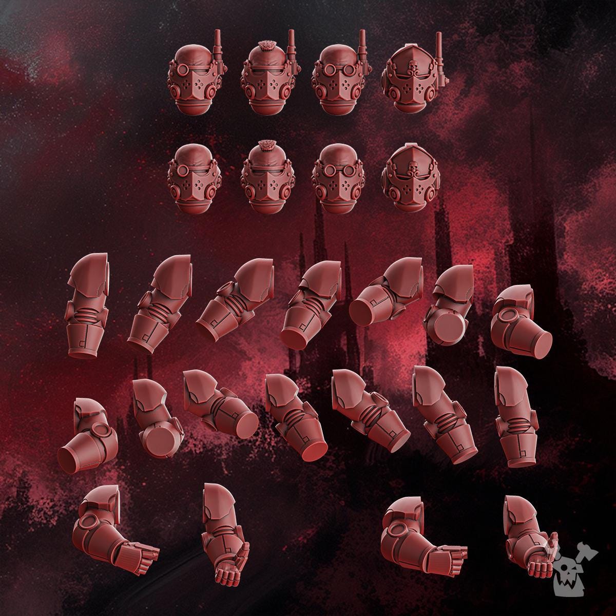 Crimson Wings Recon Squad Build Kit by DakkaDakka | 3d Printed Tabletop Wargames Miniature
