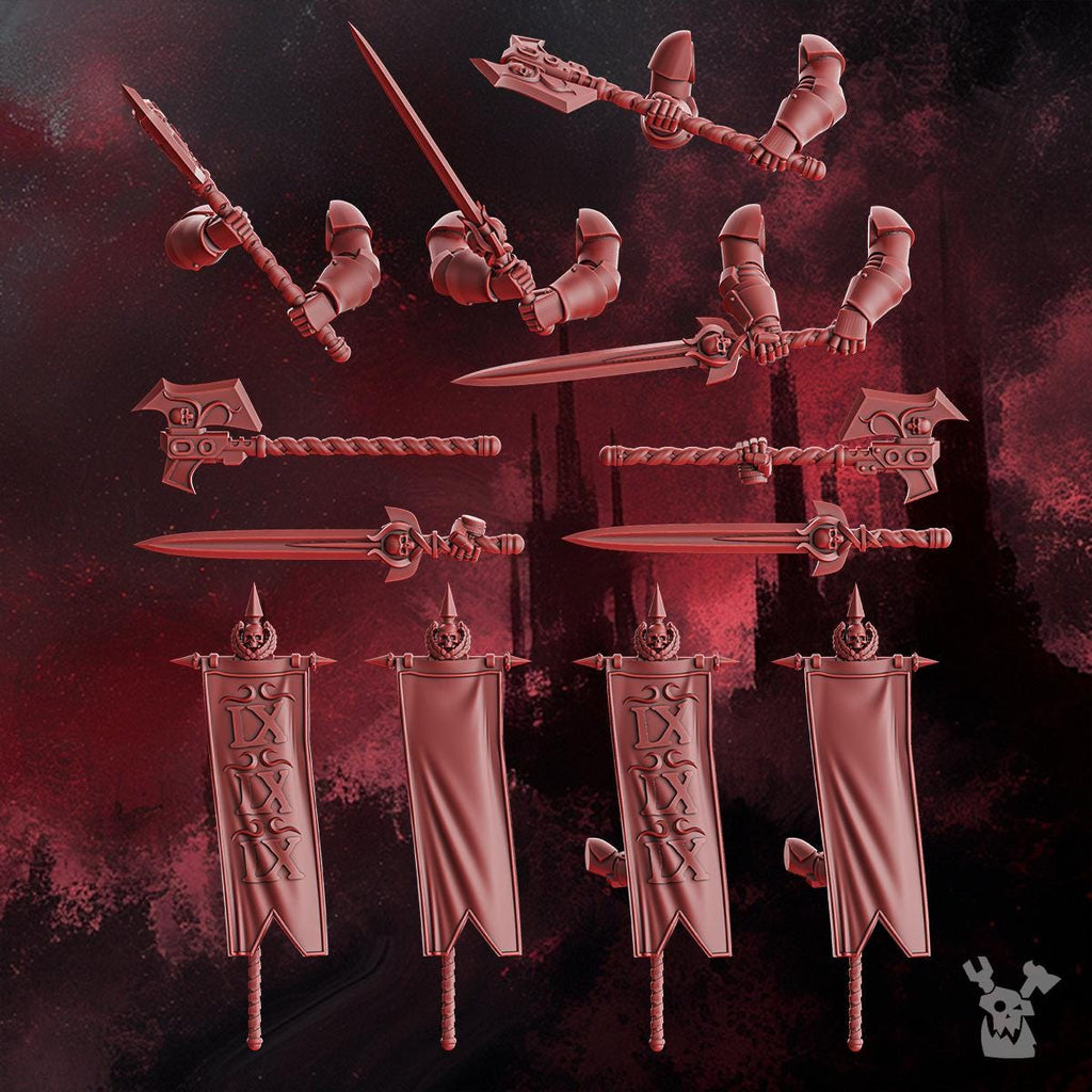 Crimson Wings Honour Squad Build Kit by DakkaDakka | 3d Printed Tabletop Wargames Miniature