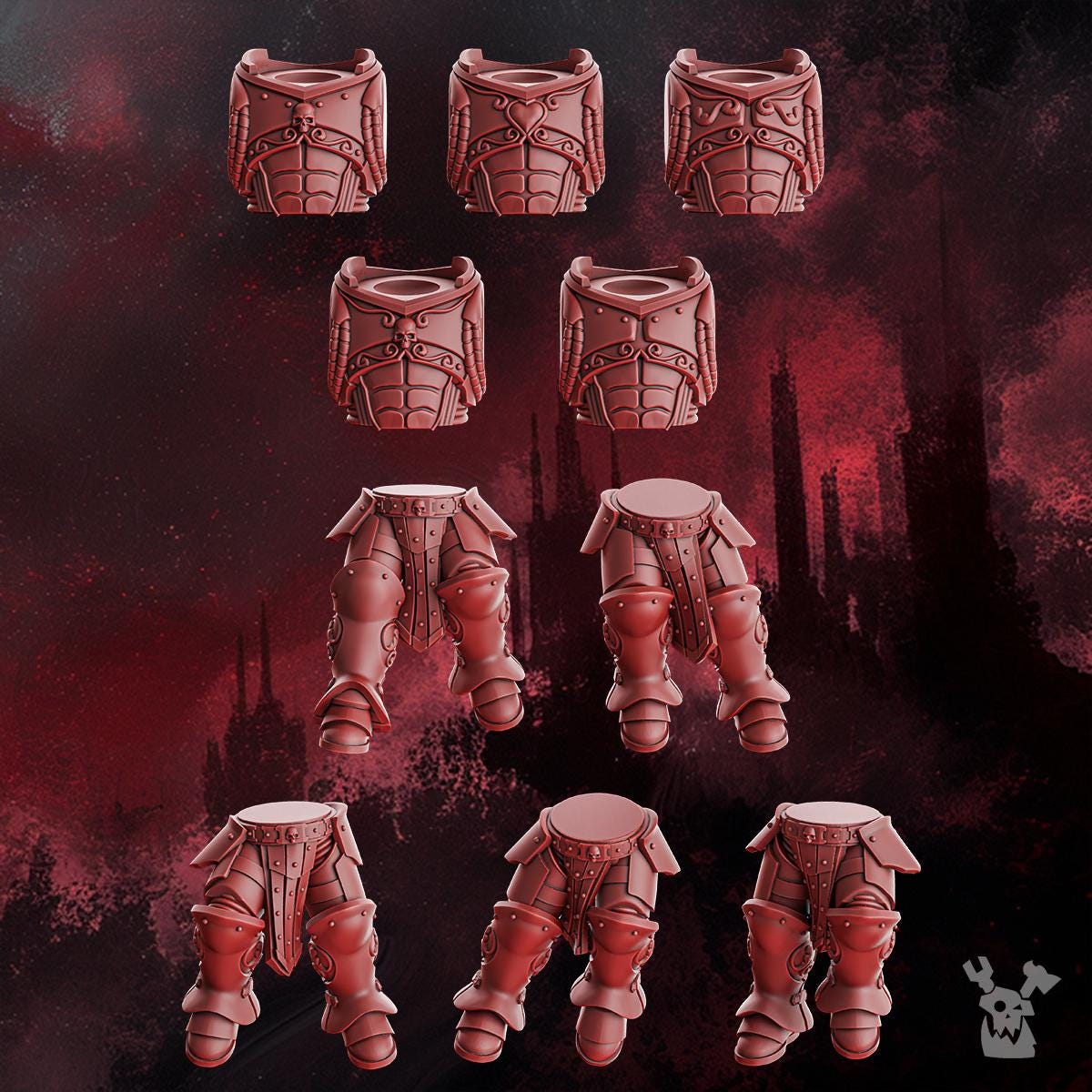 Crimson Wings Honour Squad Build Kit by DakkaDakka | 3d Printed Tabletop Wargames Miniature