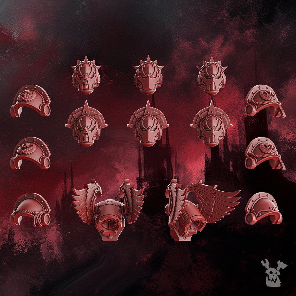 Crimson Wings Honour Squad Build Kit by DakkaDakka | 3d Printed Tabletop Wargames Miniature