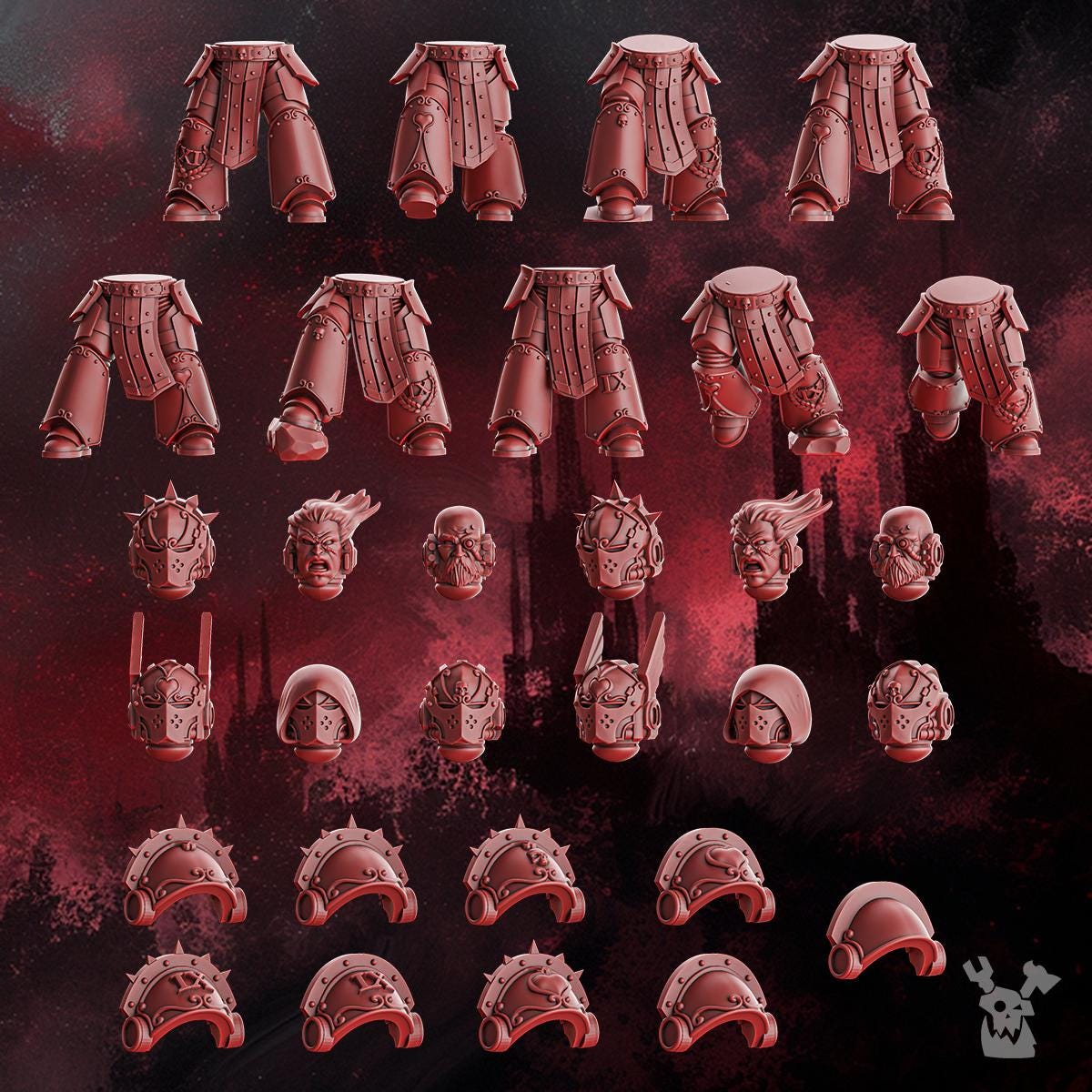 Crimson Wings Tactical Squad Kit by DakkaDakka | 3d Printed Tabletop Wargames Miniature
