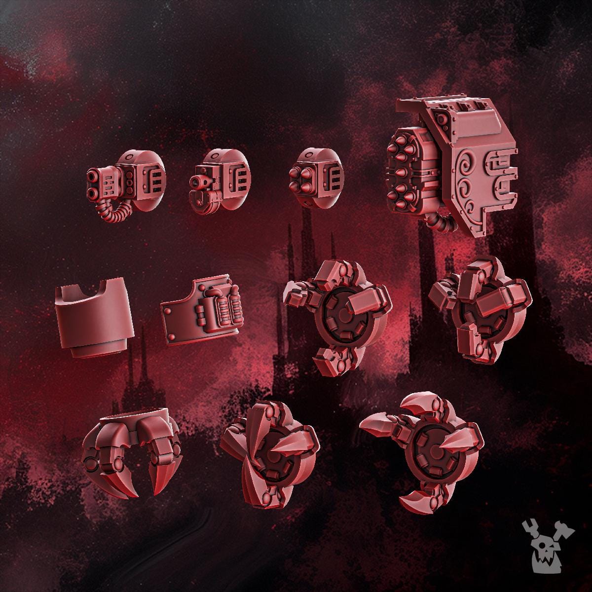 Crimson Wings Heavy Walker by DakkaDakka | 3d Printed Tabletop Wargames Miniature