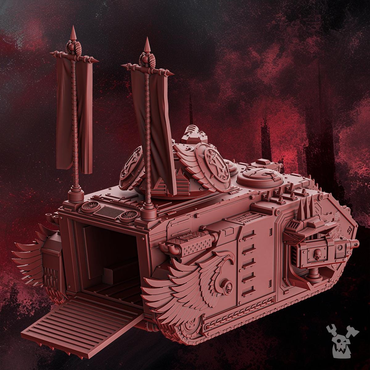 Crimson Wings APC | DakkaDakka | 3d Printed Tabletop Wargames Tank Miniature