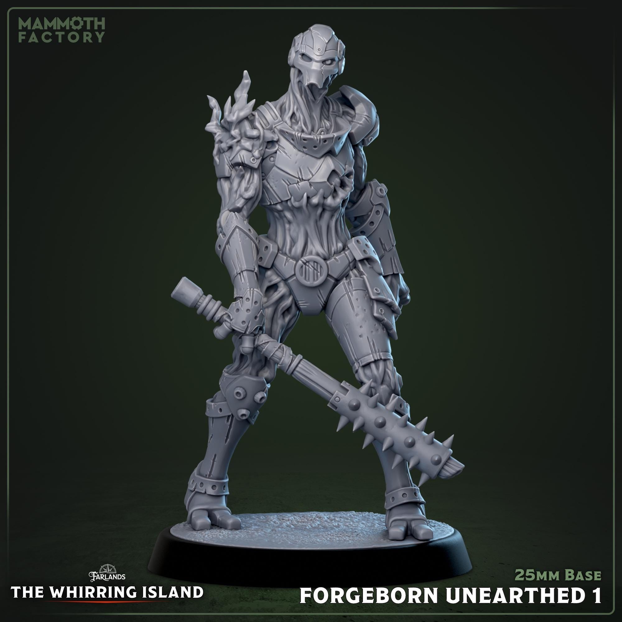 Unearthed Forgeborns | Mammoth Factory | 3d Printed TTRPG Miniature