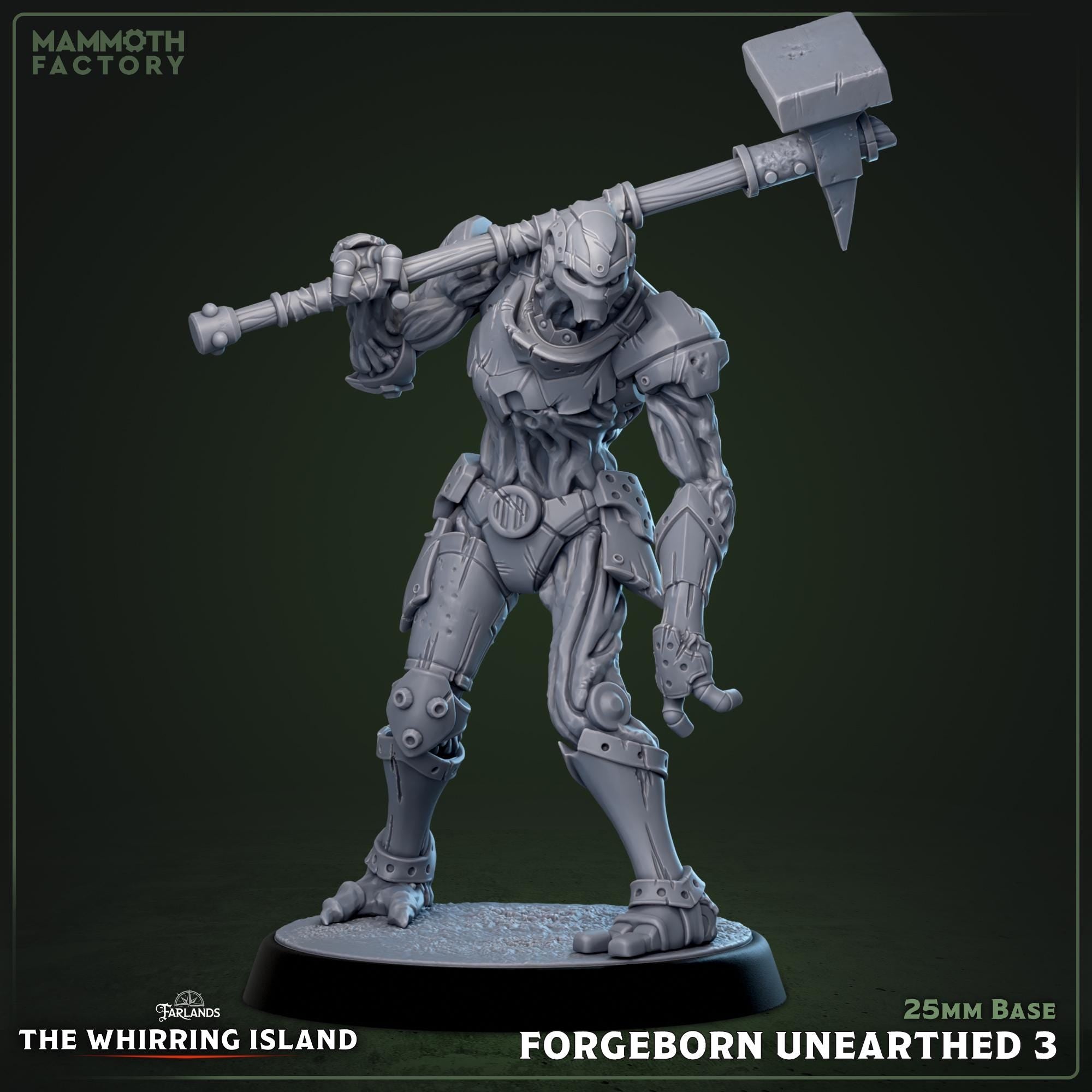 Unearthed Forgeborns | Mammoth Factory | 3d Printed TTRPG Miniature