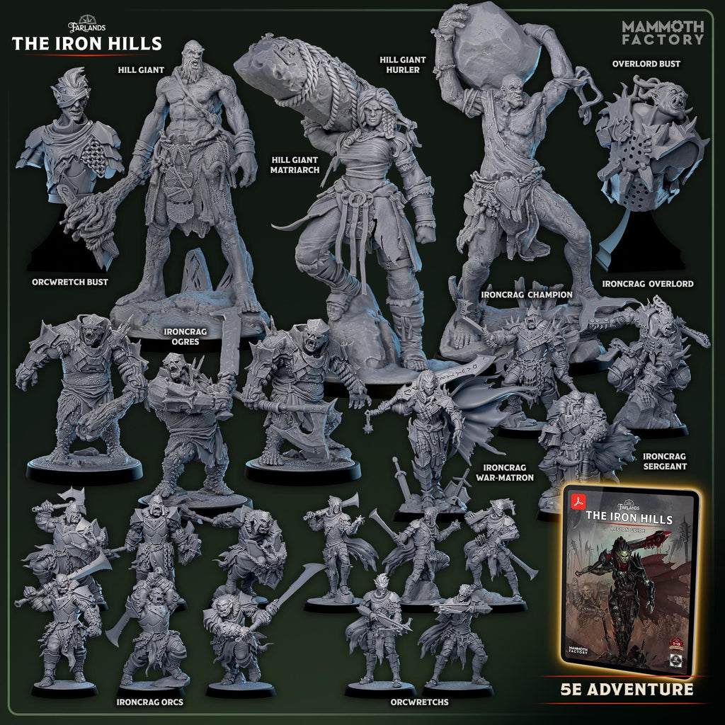 Hill Giant Hurler | Mammoth Factory | 3d Printed TTRPG Miniature