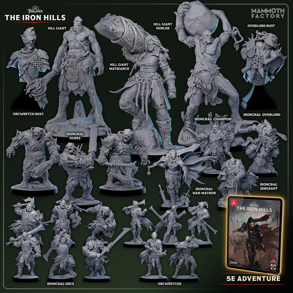 Ironcrag Overlord | Mammoth Factory | 3d Printed TTRPG Miniature