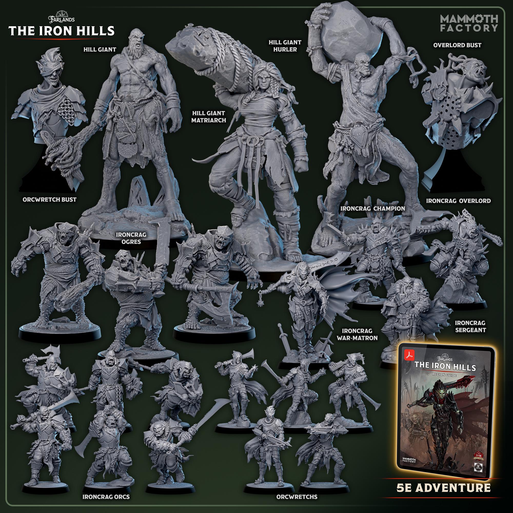 Ironcrag Sergeant | Mammoth Factory | 3d Printed TTRPG Miniature