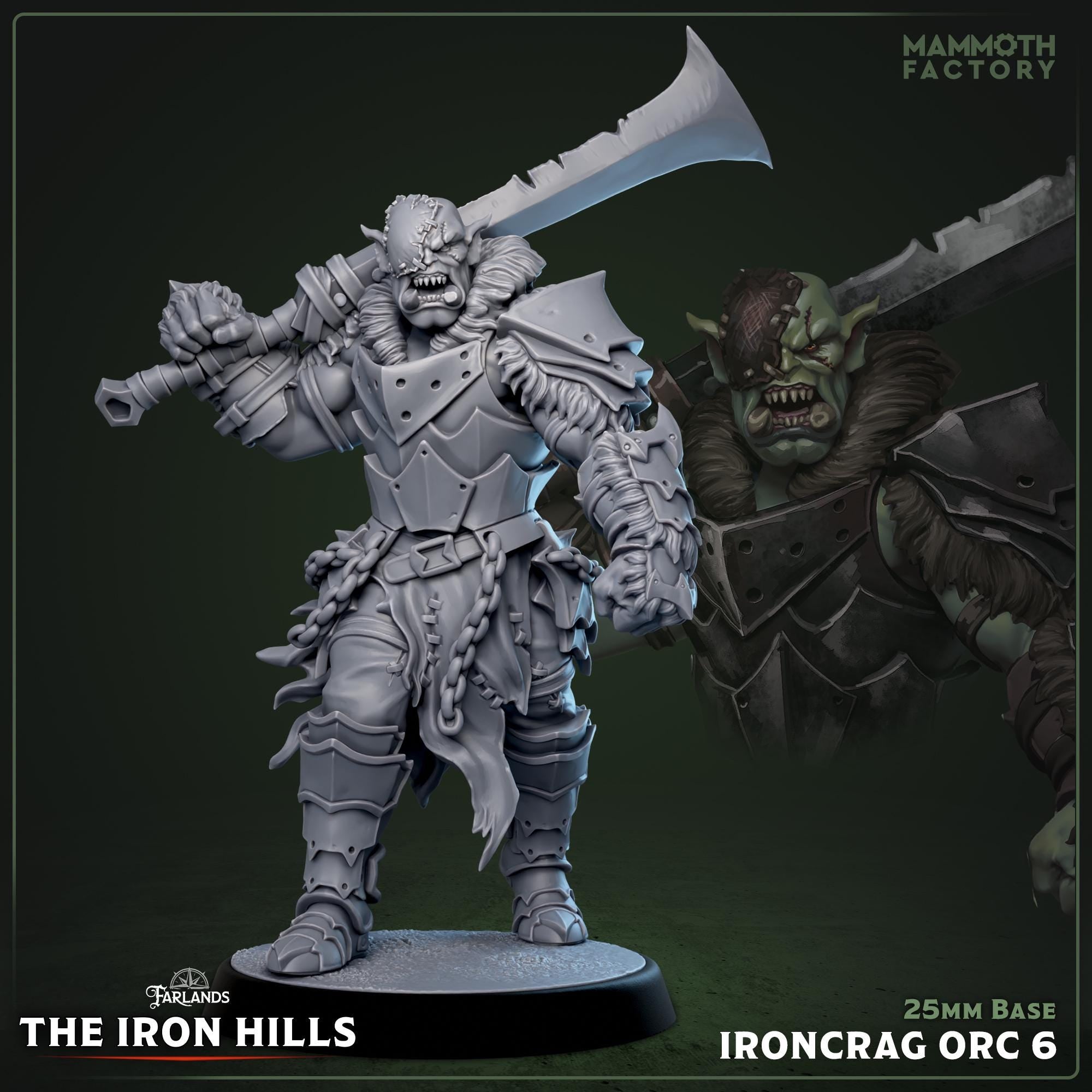 Ironcrag Champion | Mammoth Factory | 3d Printed TTRPG Miniature