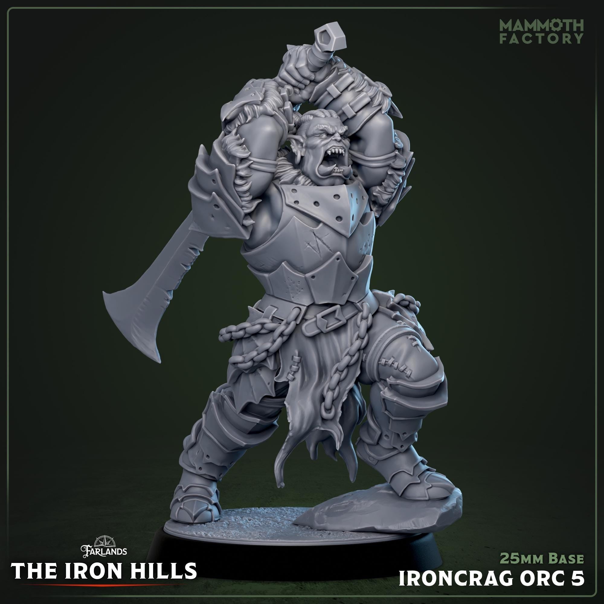 Ironcrag Champion | Mammoth Factory | 3d Printed TTRPG Miniature