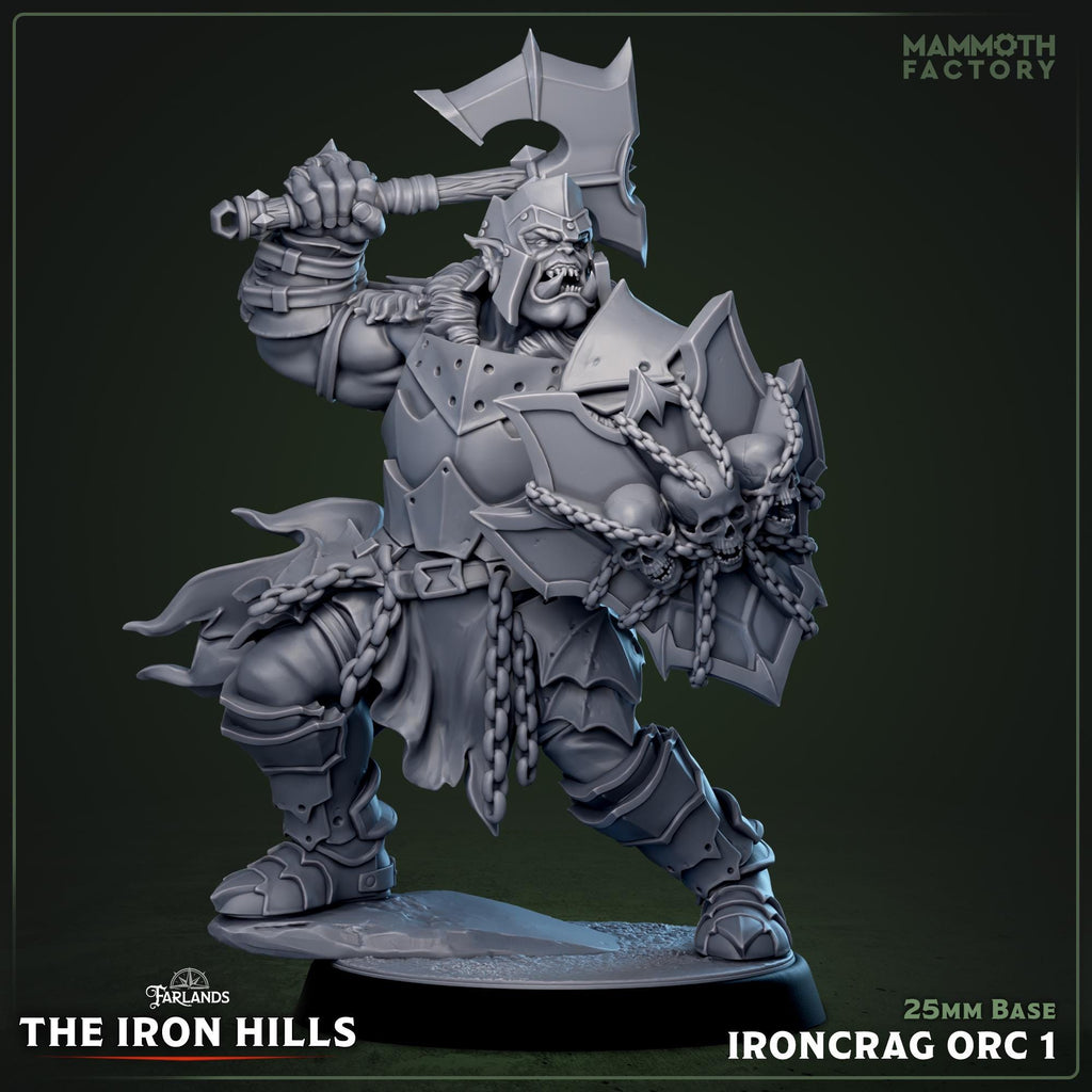 Ironcrag Champion | Mammoth Factory | 3d Printed TTRPG Miniature