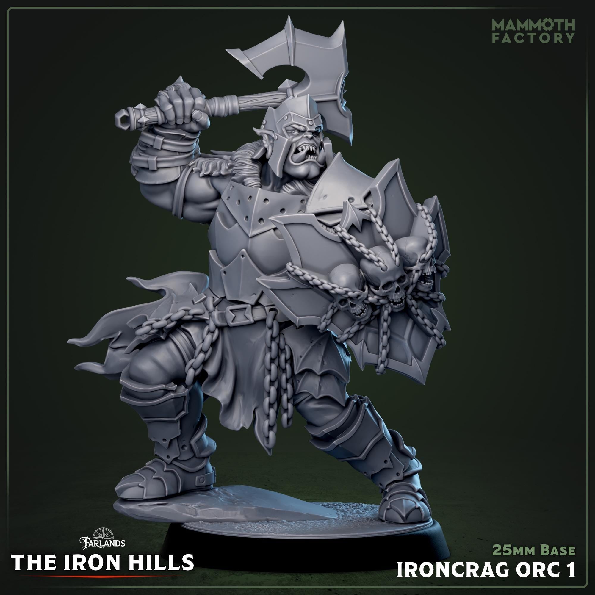 Ironcrag Champion | Mammoth Factory | 3d Printed TTRPG Miniature