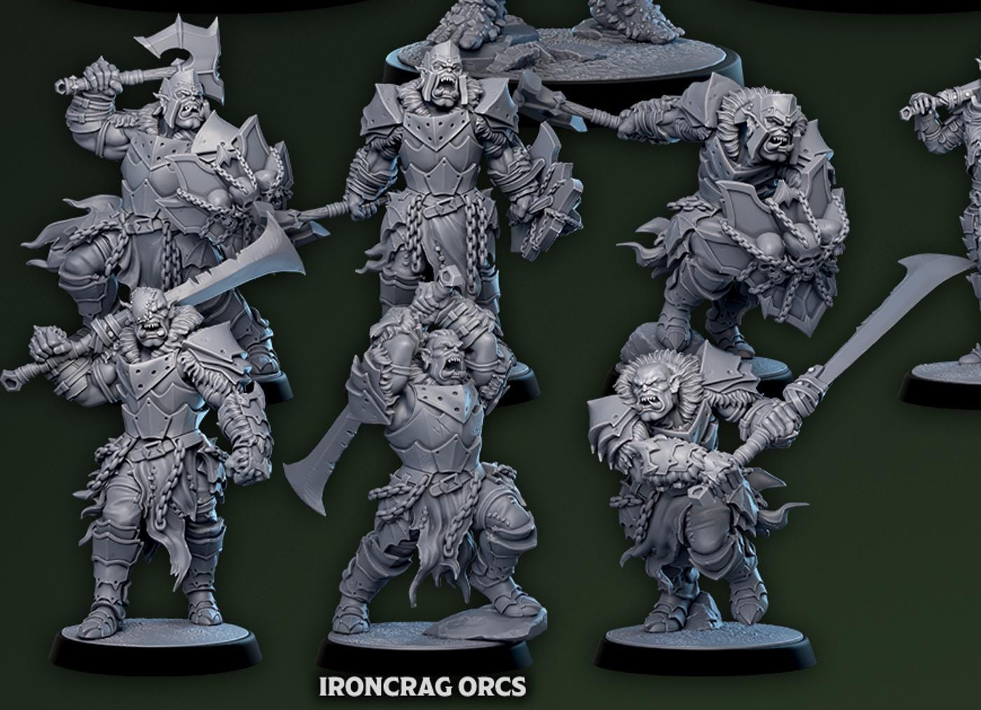 Ironcrag Champion | Mammoth Factory | 3d Printed TTRPG Miniature