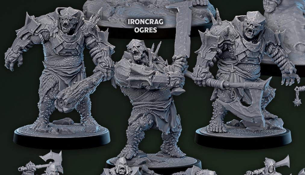 Ironcrag Ogre | Mammoth Factory | 3d Printed TTRPG Miniature