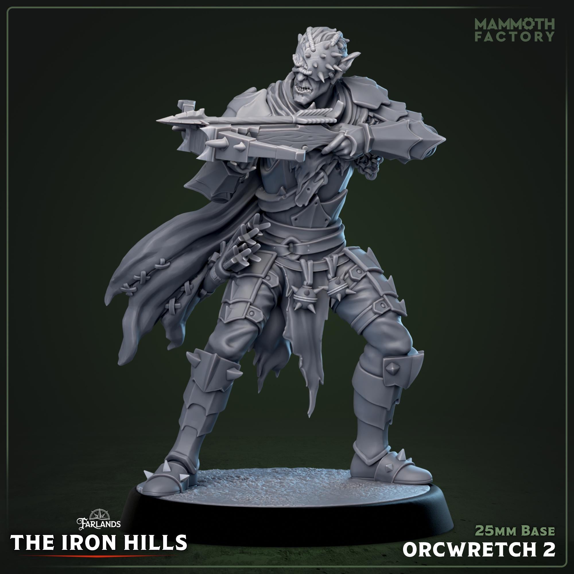 Ironcrag Orc Wretches | Mammoth Factory | 3d Printed TTRPG Miniature