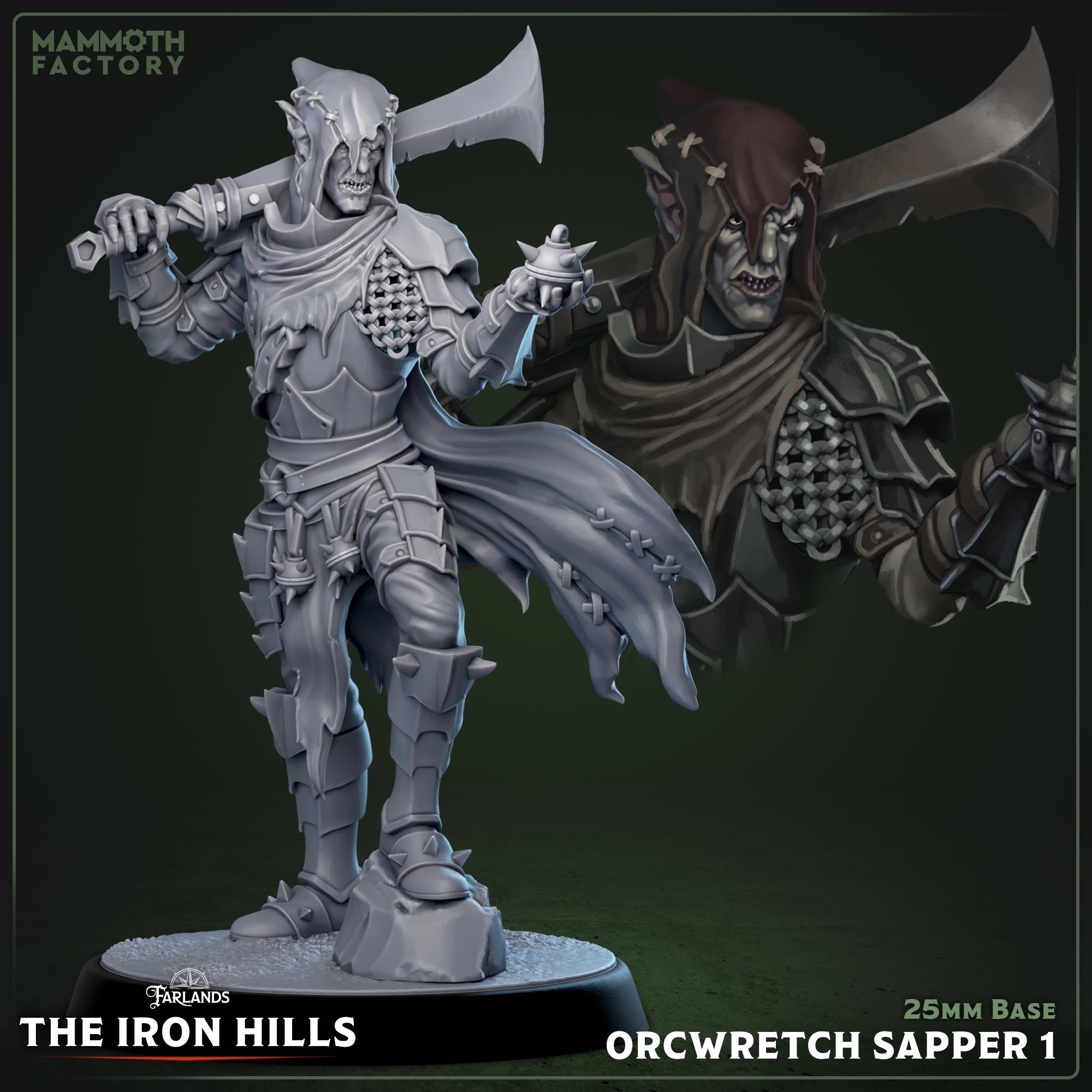 Ironcrag Orc Wretches | Mammoth Factory | 3d Printed TTRPG Miniature