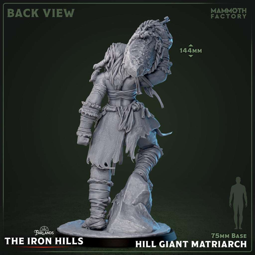 Hill Giant Matriarch | Mammoth Factory | 3d Printed TTRPG Miniature