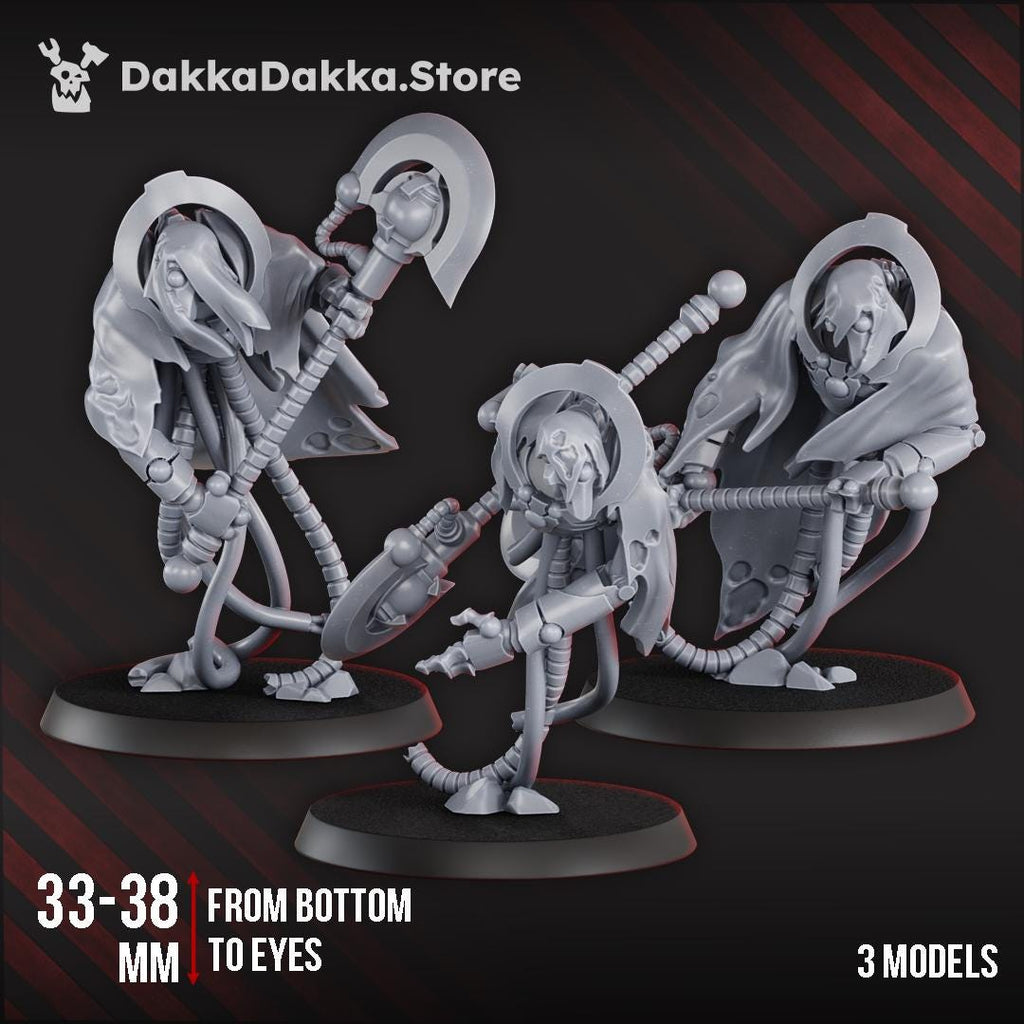 Iron Executioner Squad | 3d Printed Tabletop Wargames Proxy Models for Grimdark Future Robot Legions