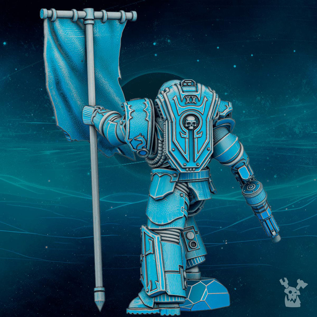 Scylla Banner Guy Bob | DakkaDakka | 3d Printed Tabletop Wargames Miniature