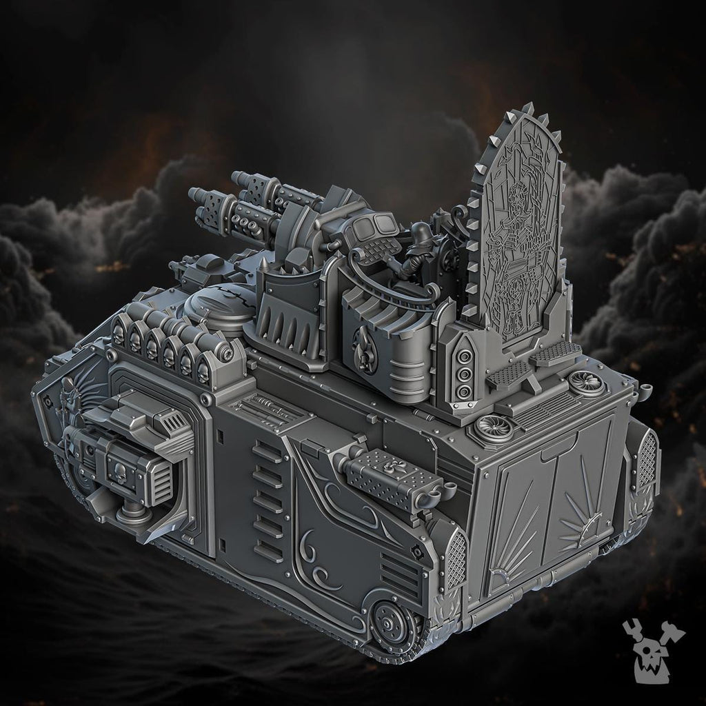 Order of Repentance Flame Tank | DakkaDakka | 3d Printed Blessed Sisters Infernal APC Proxy