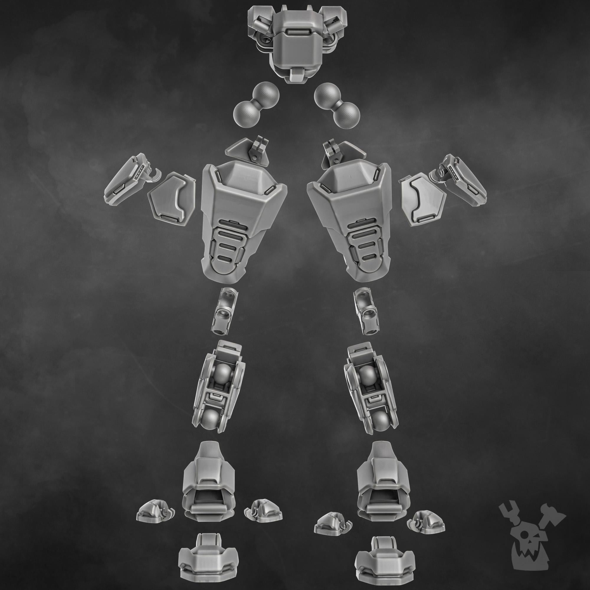 Blitz Mech Suits by DakkaDakka | 3d Printed Tabletop Wargames Model