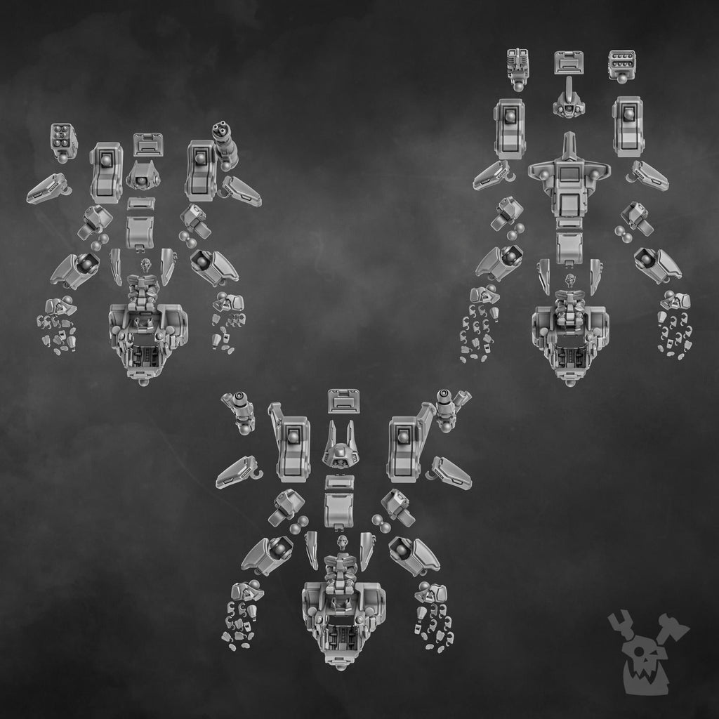 Blitz Mech Suits by DakkaDakka | 3d Printed Tabletop Wargames Model