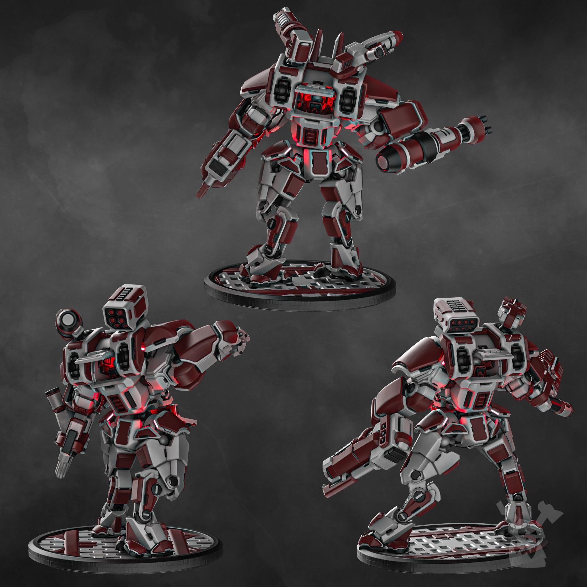 Blitz Mech Suits by DakkaDakka | 3d Printed Tabletop Wargames Model