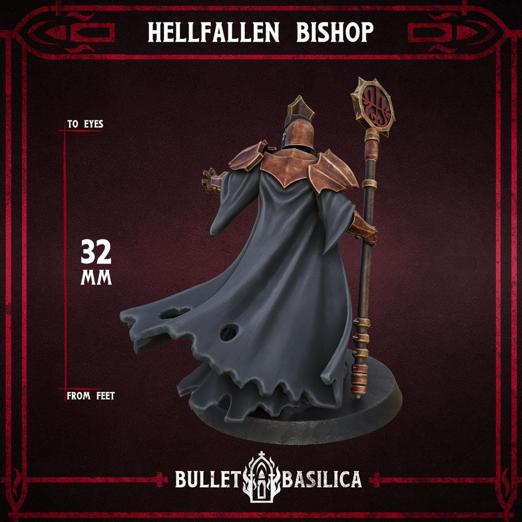 Hellfallen Bishop (HQ) | 3d Printed Tabletop Trench War Miniature
