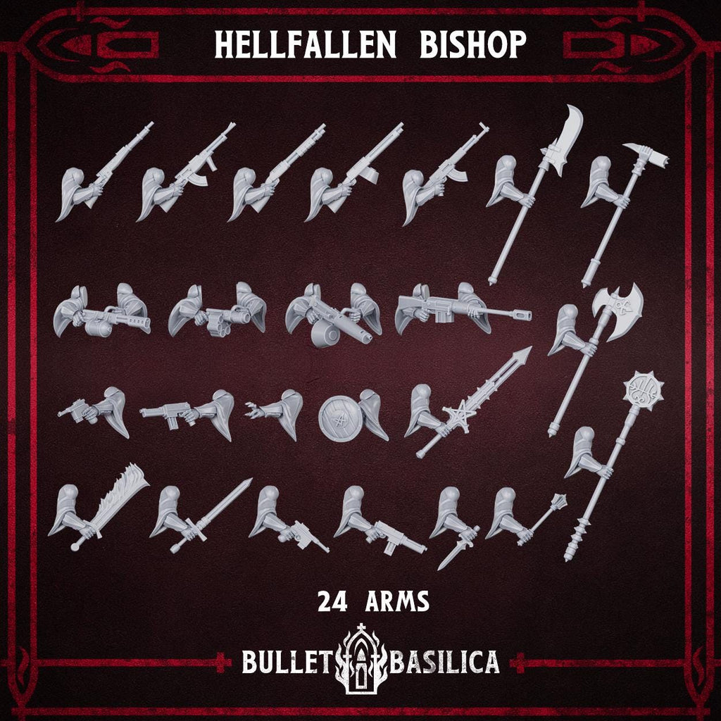Hellfallen Bishop (HQ) | 3d Printed Tabletop Trench War Miniature