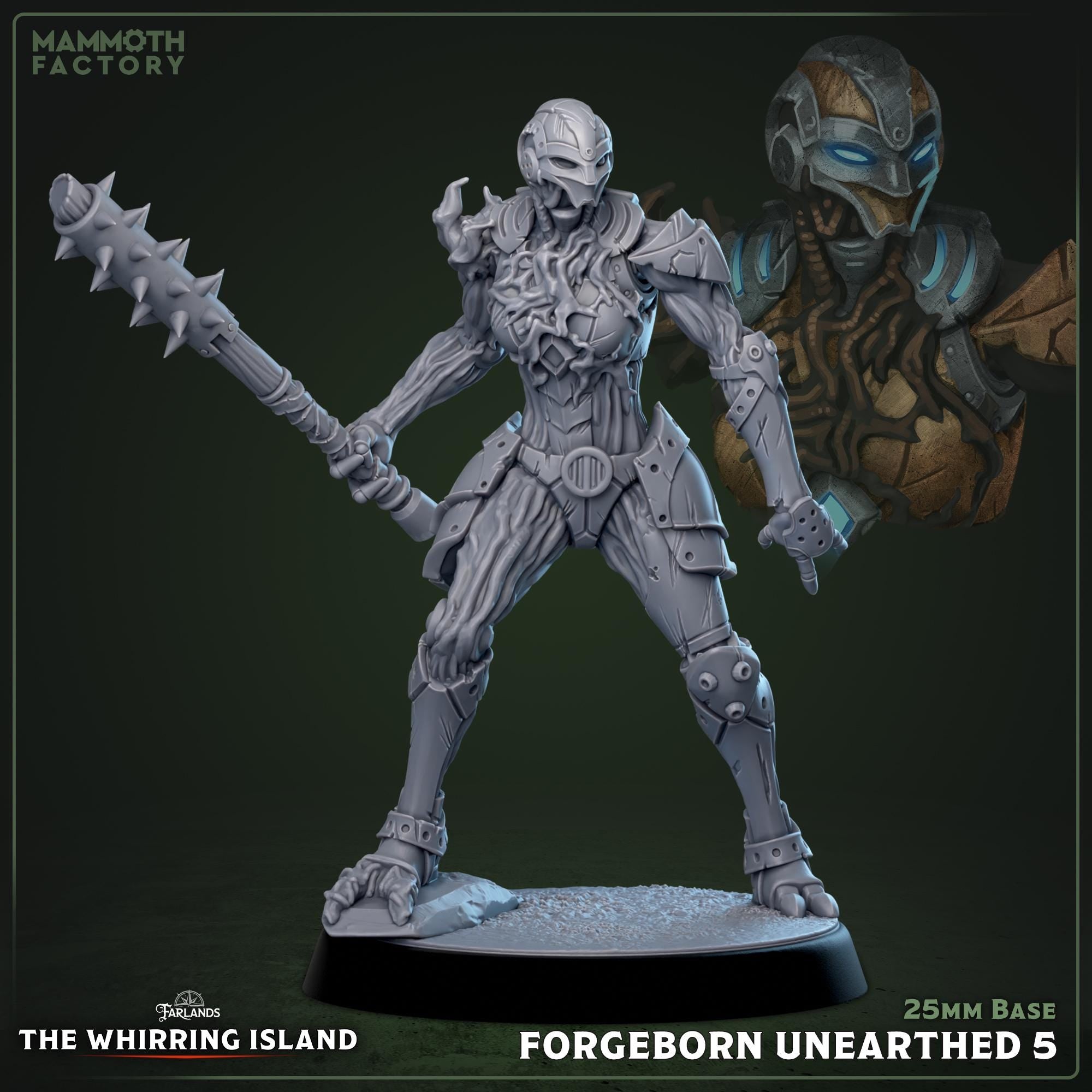 Unearthed Forgeborns | Mammoth Factory | 3d Printed TTRPG Miniature