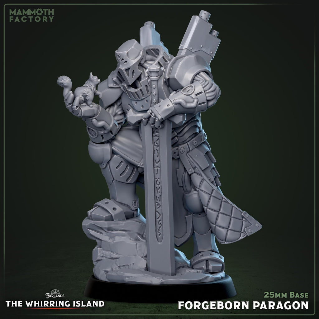 Forgeborn Paragon | Mammoth Factory | 3d Printed TTRPG Miniature