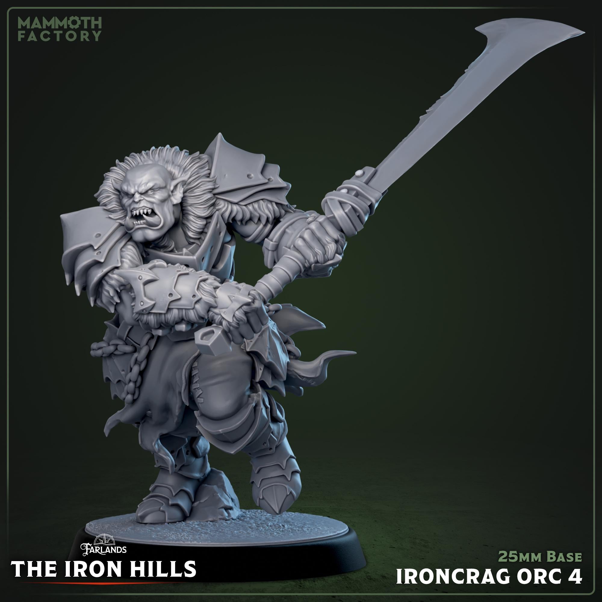 Ironcrag Champion | Mammoth Factory | 3d Printed TTRPG Miniature