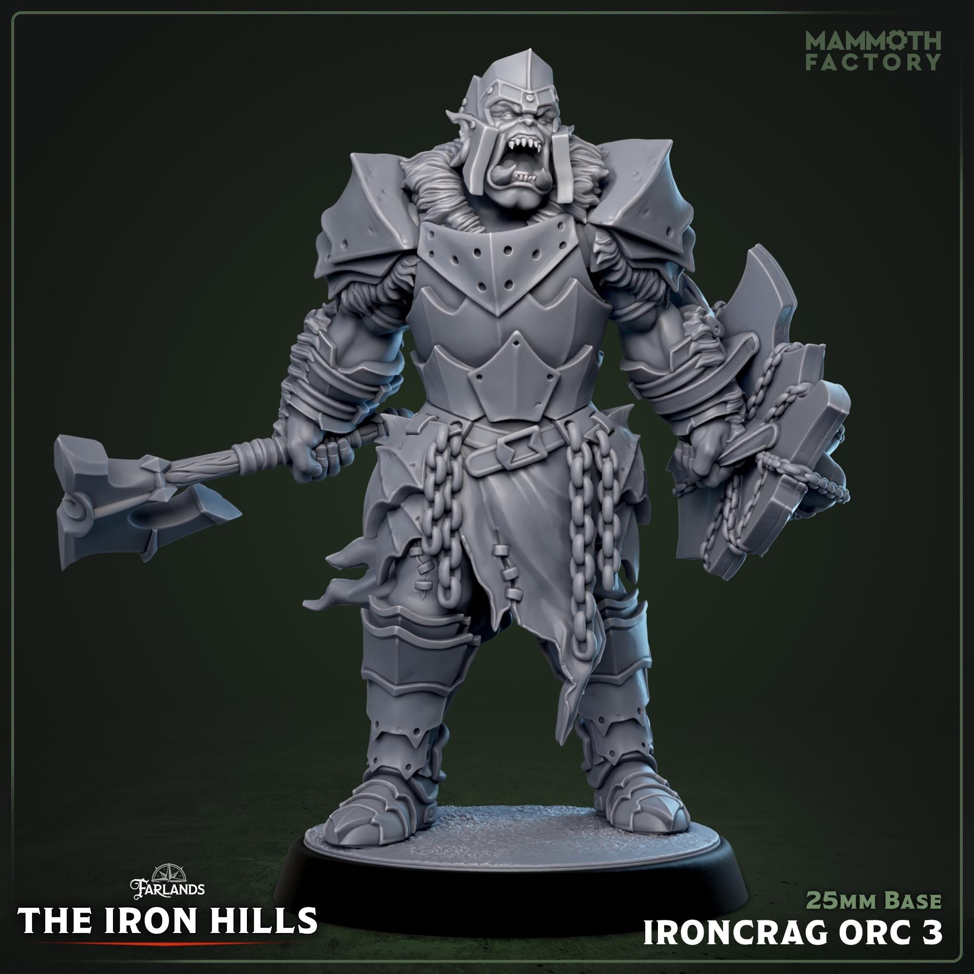 Ironcrag Champion | Mammoth Factory | 3d Printed TTRPG Miniature