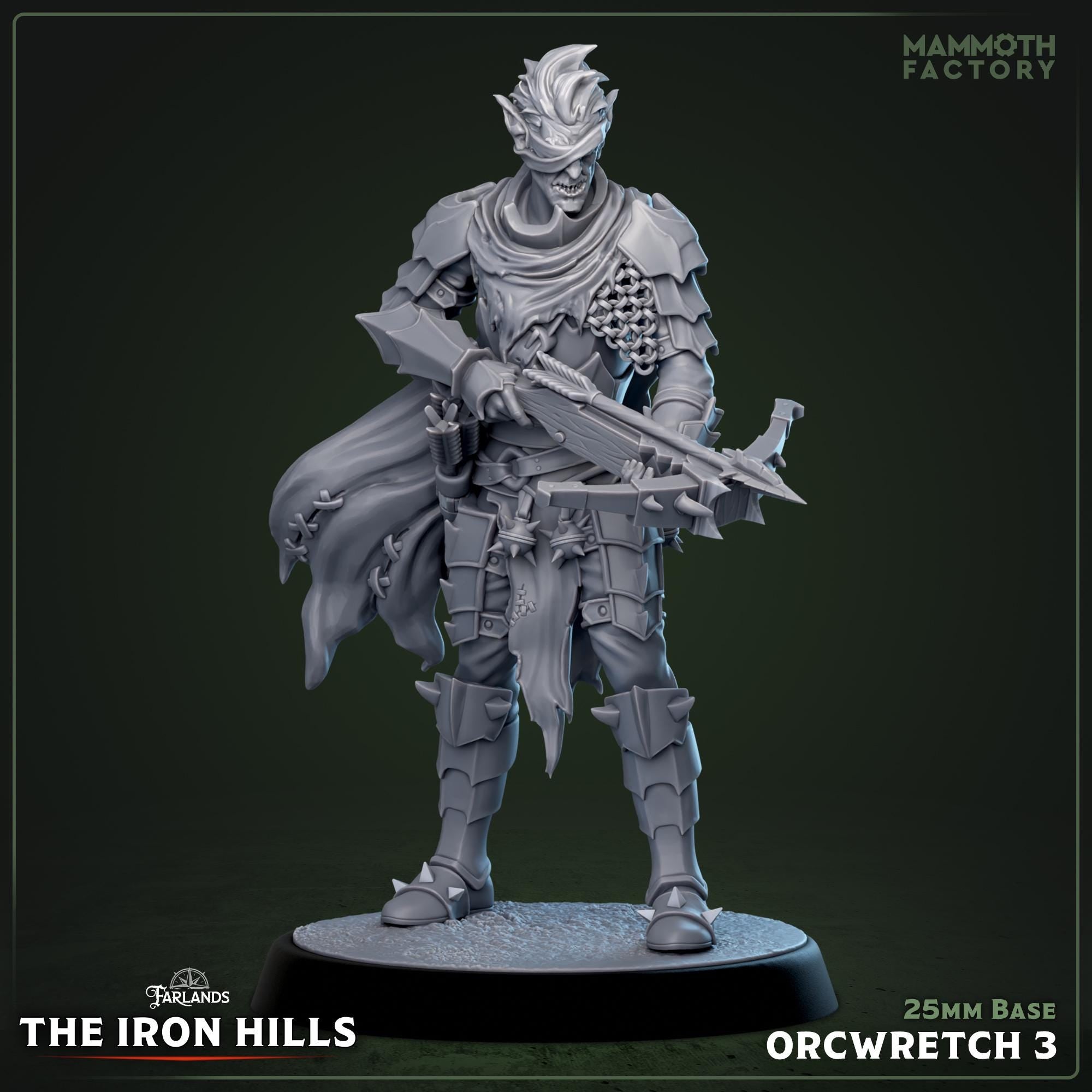 Ironcrag Orc Wretches | Mammoth Factory | 3d Printed TTRPG Miniature